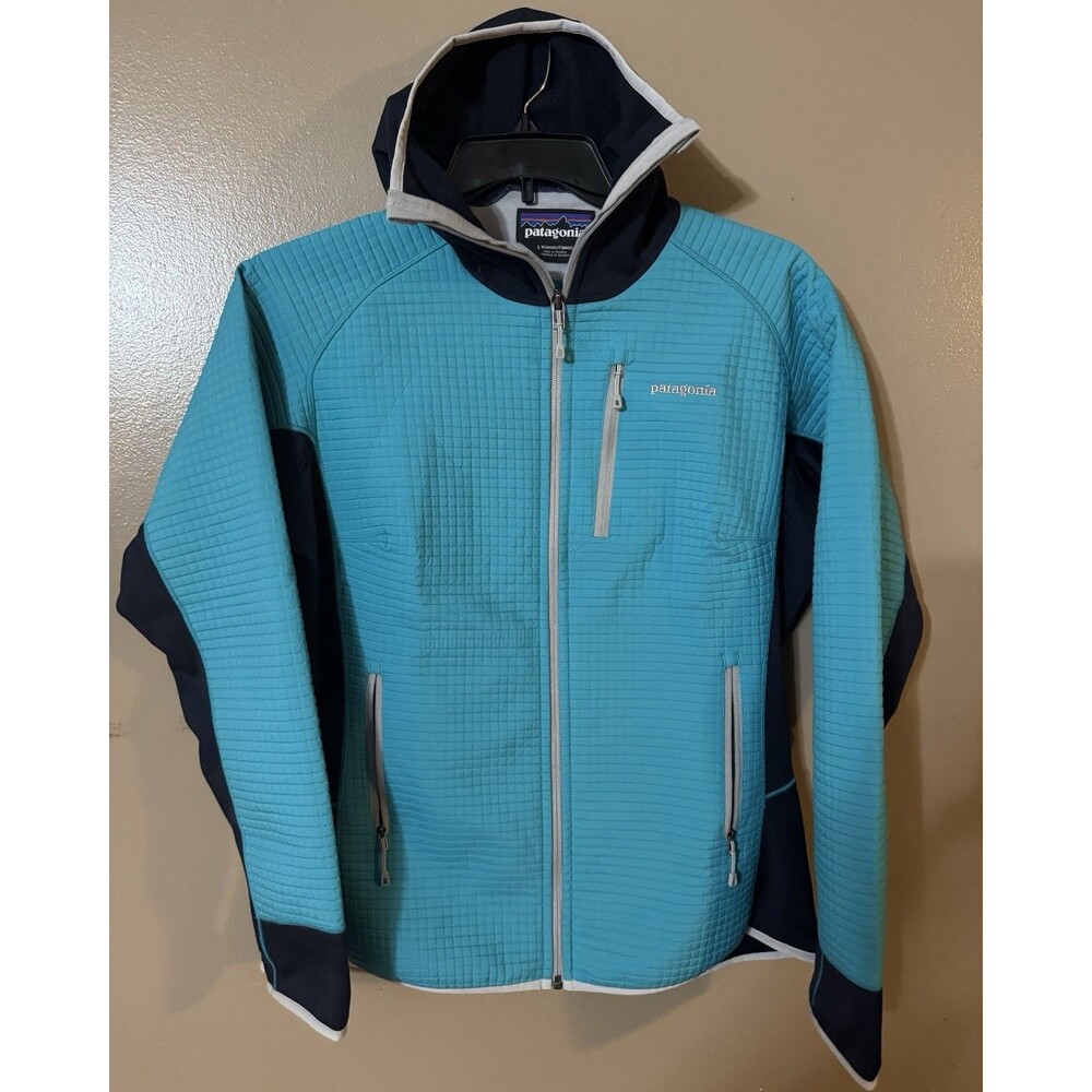 Patagonia Dual Aspect Hoody Jacket Womens Turquoise Size Large